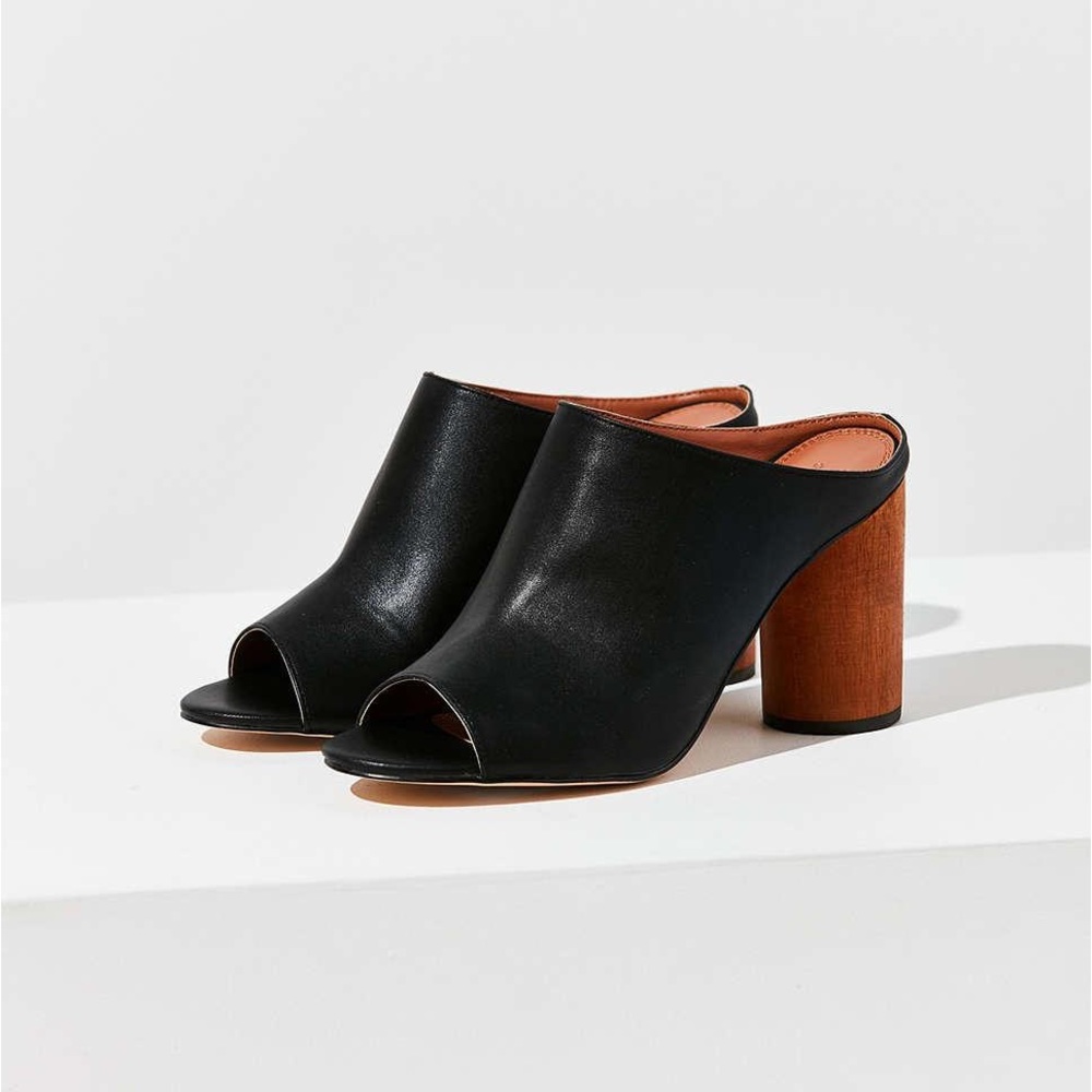 Urban Outfitters Wood Heel Mule